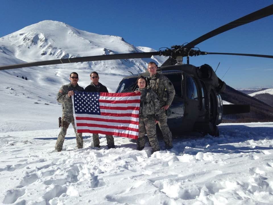 Black Hawk in snow